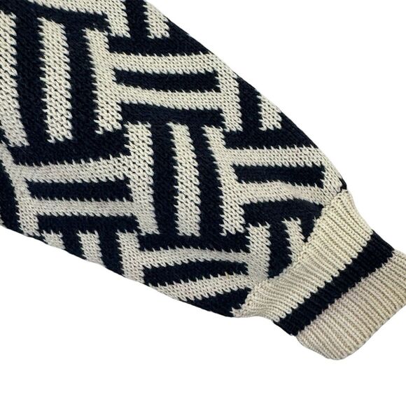 Vintage Perry Ellis Portfolio Small Cardigan Sweater Cotton V-Neck Womens - Picture 6 of 11